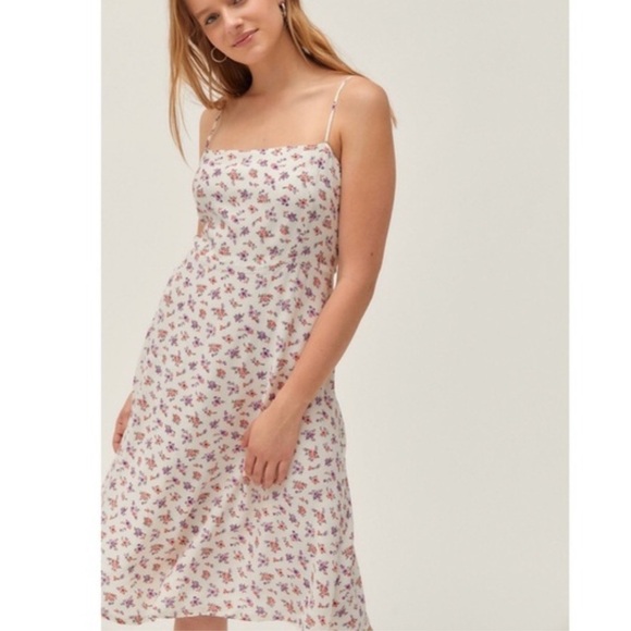 Urban Outfitters Ashley Floral Midi Dress white - Picture 1 of 11